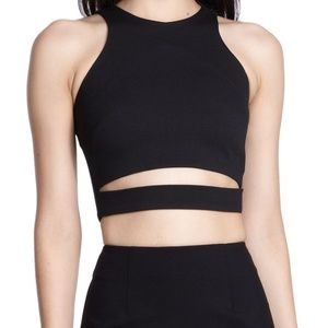 NICHOLAS Ponti Crop Top with cut out from REVOLVE size 0 NWOT